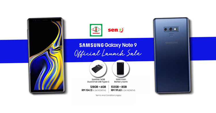 Senheng and senQ now offering Samsung Galaxy Note 9 + free 5000mAh power bank, SanDisk Dual Drive and more