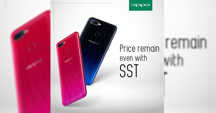 OPPO smartphone prices not affected by Sales and Service Tax in Malaysia