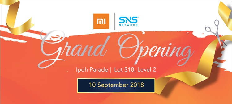 First authorized Mi Store grand opening happening in Perak on 10 September 2018 with discounts up to 50%