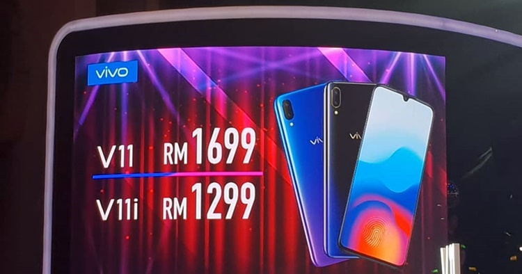 vivo V11 and V11i officially revealed, starting price from RM1299 onwards and coming on 15 September 2018