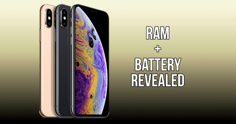 Apple iPhone XR, XS and XS Max tech specs for RAM and battery revealed