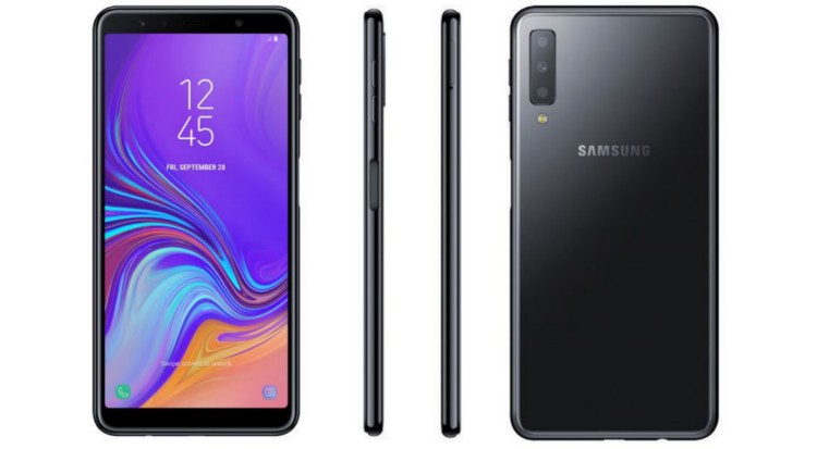 Is the Samsung Galaxy A7 (2018) their first triple rear camera smartphone?