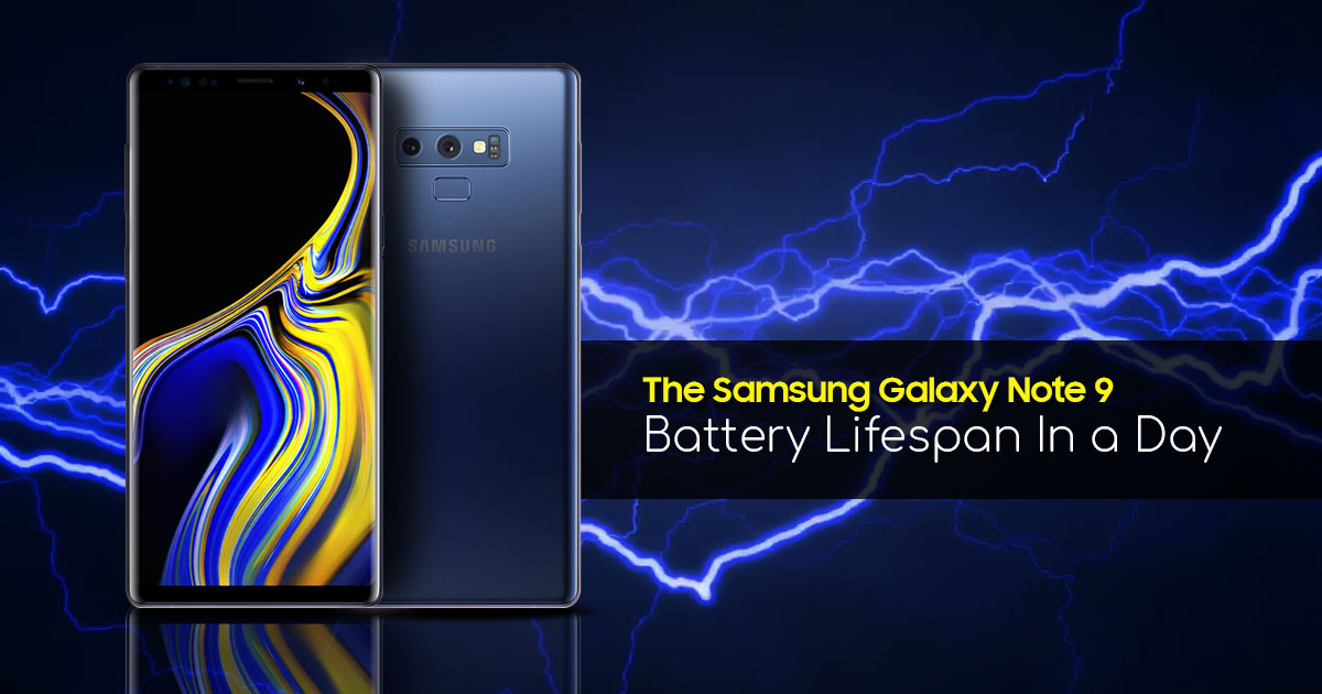 The Samsung Galaxy Note 9's battery lifespan in a day