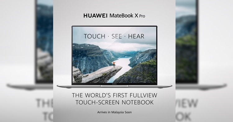 Huawei Matebook X Pro announced and coming soon to Malaysia market