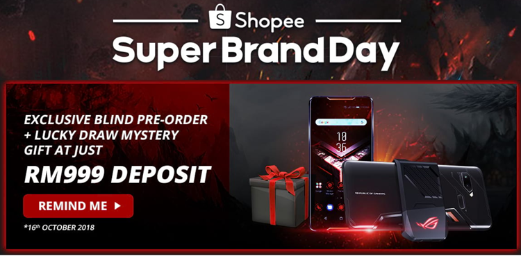 Exclusive ROG Phone Blind pre-order + free voucher giveaways on Shopee x ASUS Super Brand Day