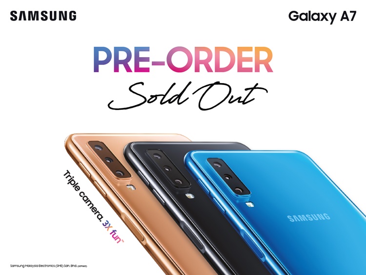 Samsung Galaxy A7 (2018) pre-order is sold out!