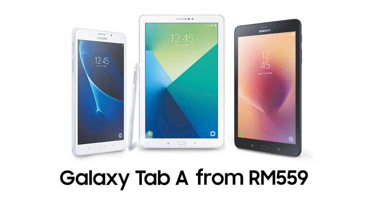 Samsung Galaxy Tab A series now on promo sale starting from RM559