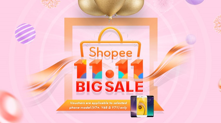 Enjoy free promo codes from vivo Malaysia for Shopee's 11.11 Big Sale