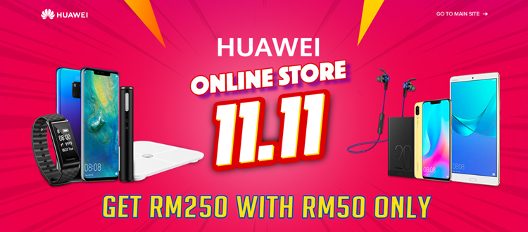 Online guide to Huawei Malaysia's Mega Online Sale Day on 11 November 2018