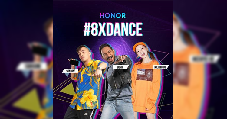 Do an #8XDance and win a free honor 8X smartphone