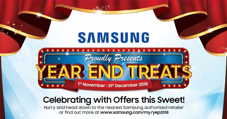 Get promo prices and free gifts from selected products from Samsung Year End Treats sale