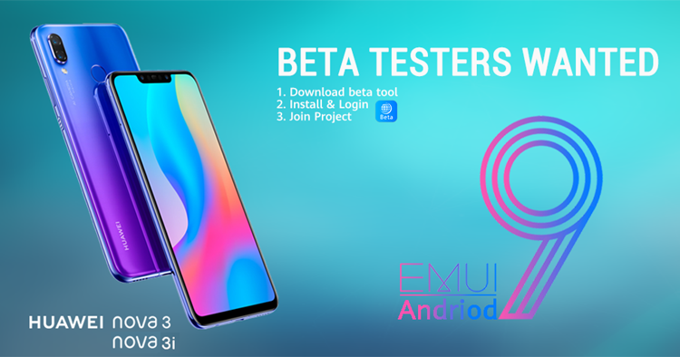 Huawei Nova 3 and Nova 3i users can now join EMUI 9.0 beta test