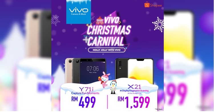 vivo X21's price will drop to RM1599 at Shopee on 10 December 2018 and more
