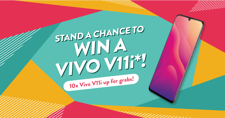 Spend and win a vivo V11i at Yoodo's lucky draw contest