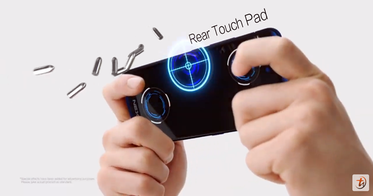 vivo NEX Dual Display advertisement revealed a new Rear Touch Pad feature for gaming