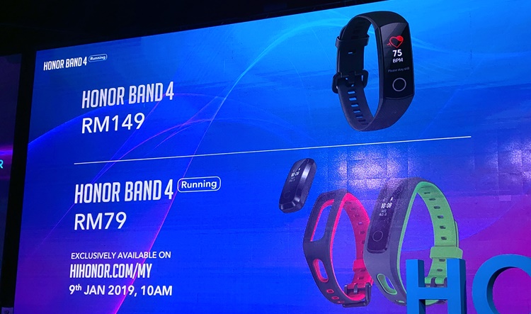 HONOR Band 4 series announced in style starting from RM79