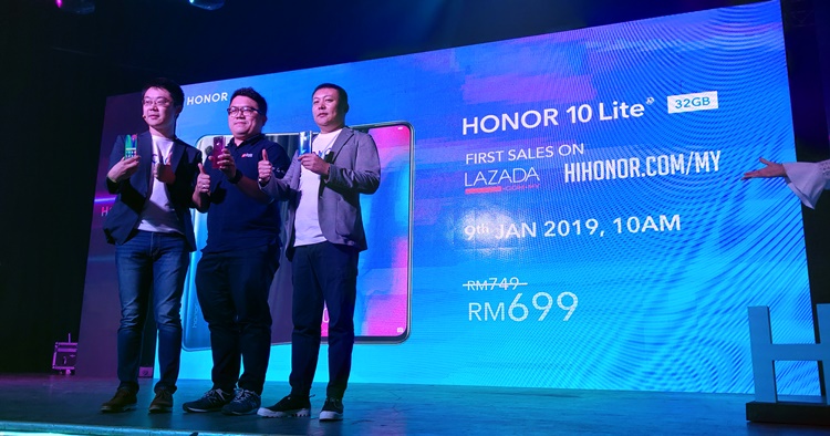 HONOR 10 Lite flying in with AI-focused camera features starting from RM749