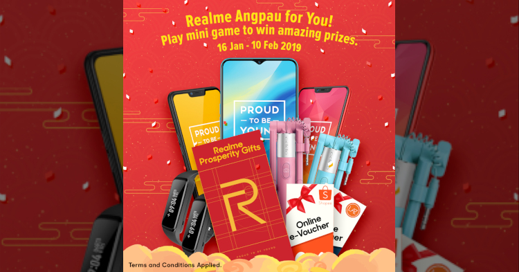 Realme has announced that they will be giving away Angpau this 2019 Chinese New Year