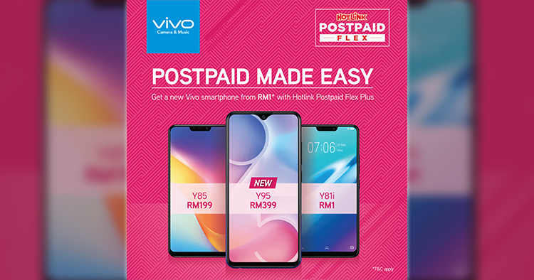 Grab your very own vivo Y95 for RM399 at Hotlink