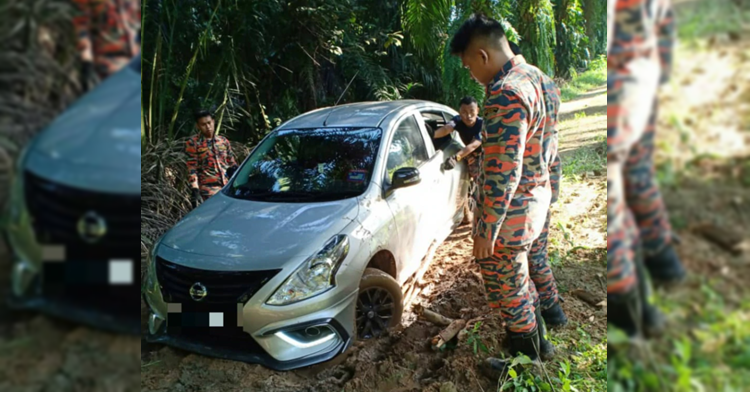 A woman driver got stuck at a palm oil estate because of Waze