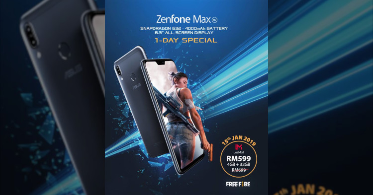 ASUS ZenFone Max M2 will be available on LazMall starting from RM599 on 15 January 2019
