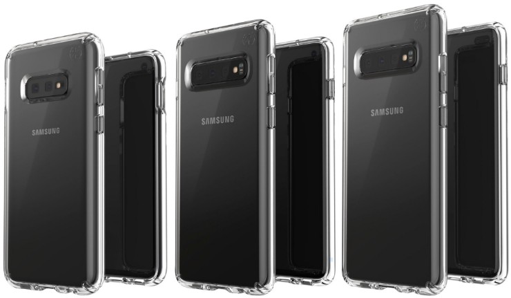 Could these be the Samsung Galaxy S10E, S10 and S10+? Are those dual punch front cameras?
