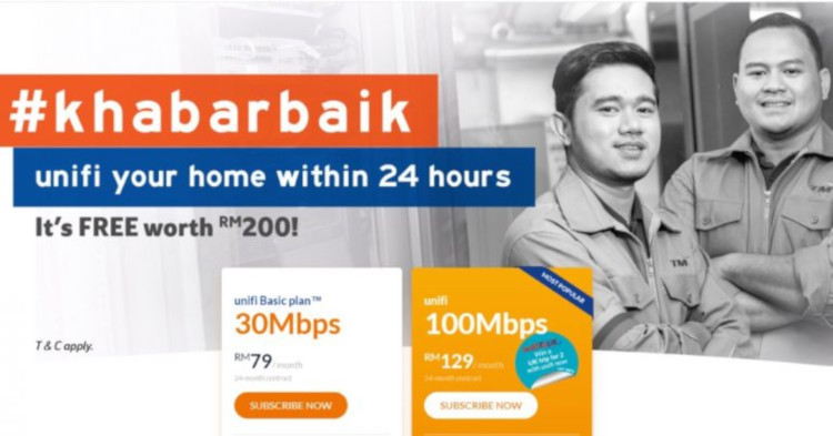 UniFi will allow installation at your house within 24 hours of registration for free for a limited time only
