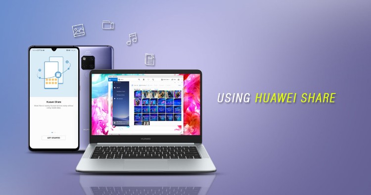 Using Huawei Share with a Matebook D and Mate 20 X