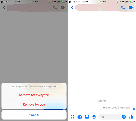 what happens to messages when you permanently delete facebook