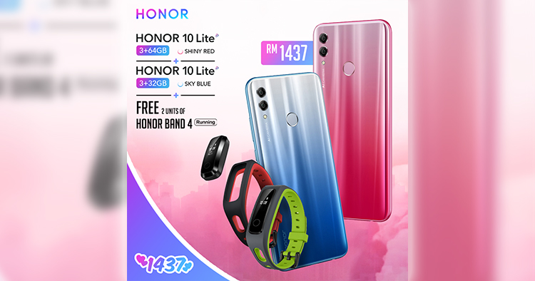 Woo your sweetheart with the HONOR 10 Lite Valentine's Day bundle at RM1437