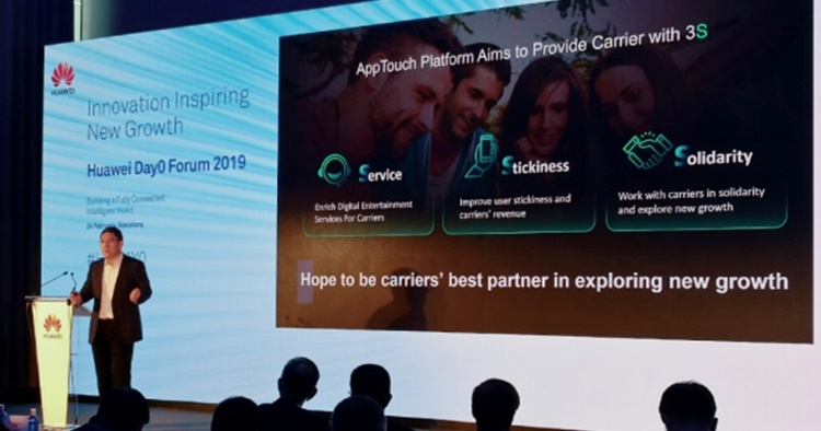 Huawei introduced AppTouch as a new digital service platform for global carrier at MWC 2019