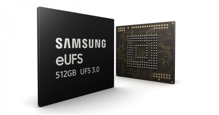 Samsung just made a new 512GB eUFS 3.0 storage chip and it's 4x faster than a SSD