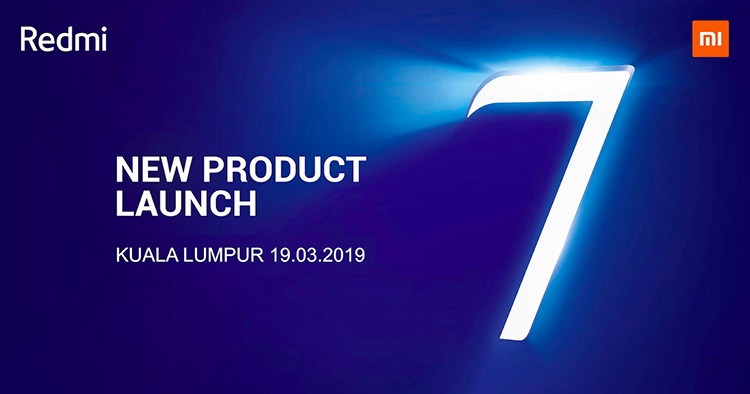 Redmi Note 7 will be launched in Malaysia on 19 March with 48MP camera