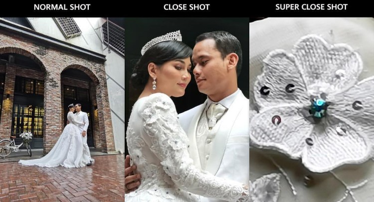 Fasha Sandha and Aidil Aziz wedding shots reveal some more Huawei P30 zoom-in prowess