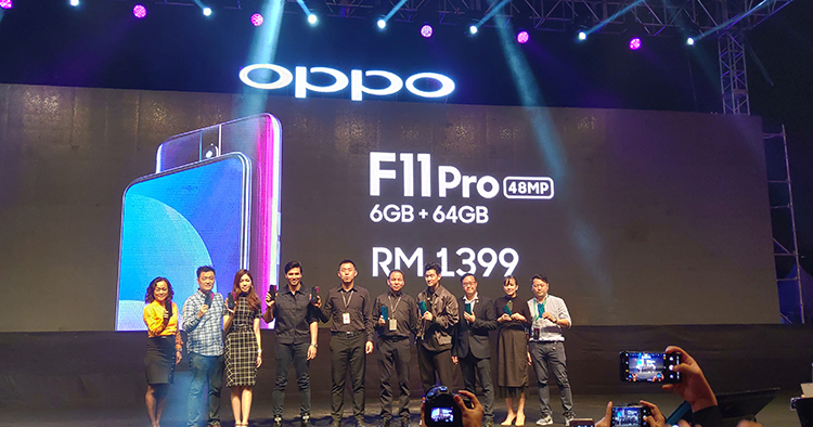 OPPO F11 Pro revealed for RM1399 with a rising front camera, a 48MP rear camera, 4000mAh battery and more