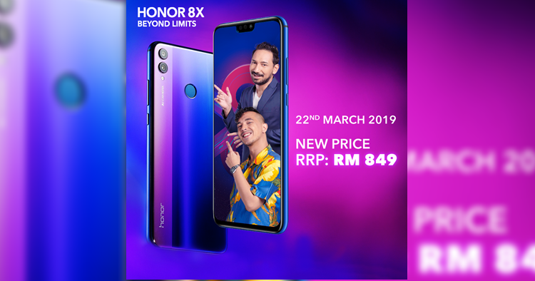 HONOR 8X is now RM849