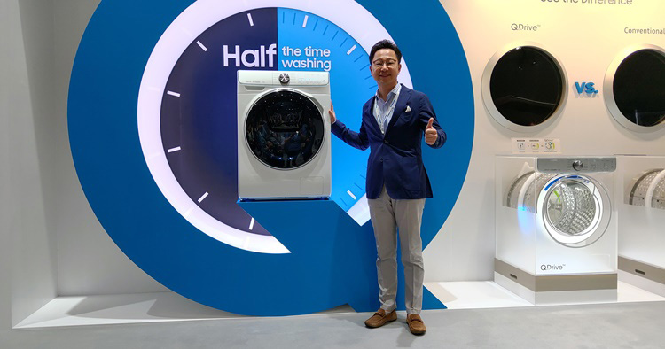 Samsung's new washing machine cuts your laundry time in half with less energy