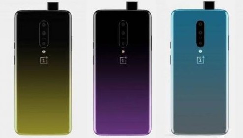 New renders of the OnePlus 7 shows that it will be coming in 3 different colour options