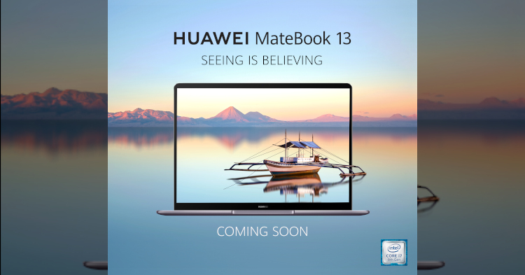 Huawei MateBook 13 equipped with 2K FullView display to be announced in Malaysia on 2 April 2019
