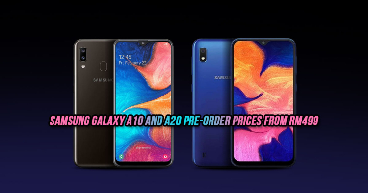 Samsung Galaxy A10 and A20 pre-order prices leak at RM499 and RM699