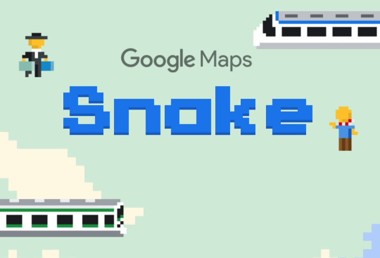 Have you tried playing Google Maps Snake yet?