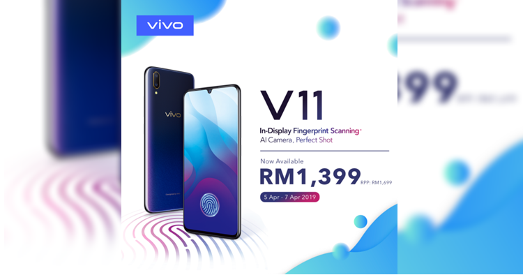 vivo V11 is now RM1399 until 7 April 2019