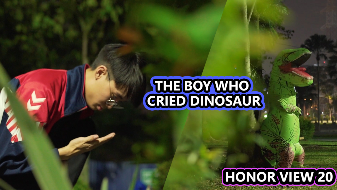 Here's how the Honor View 20's night mode could help you take a picture of the elusive dinosaur!