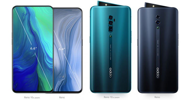 OPPO Reno, OPPO Reno 10x zoom and OPPO Reno 5G launched globally