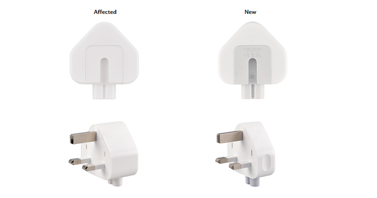 Apple recalls three prong wall chargers to prevent risk of electric shock