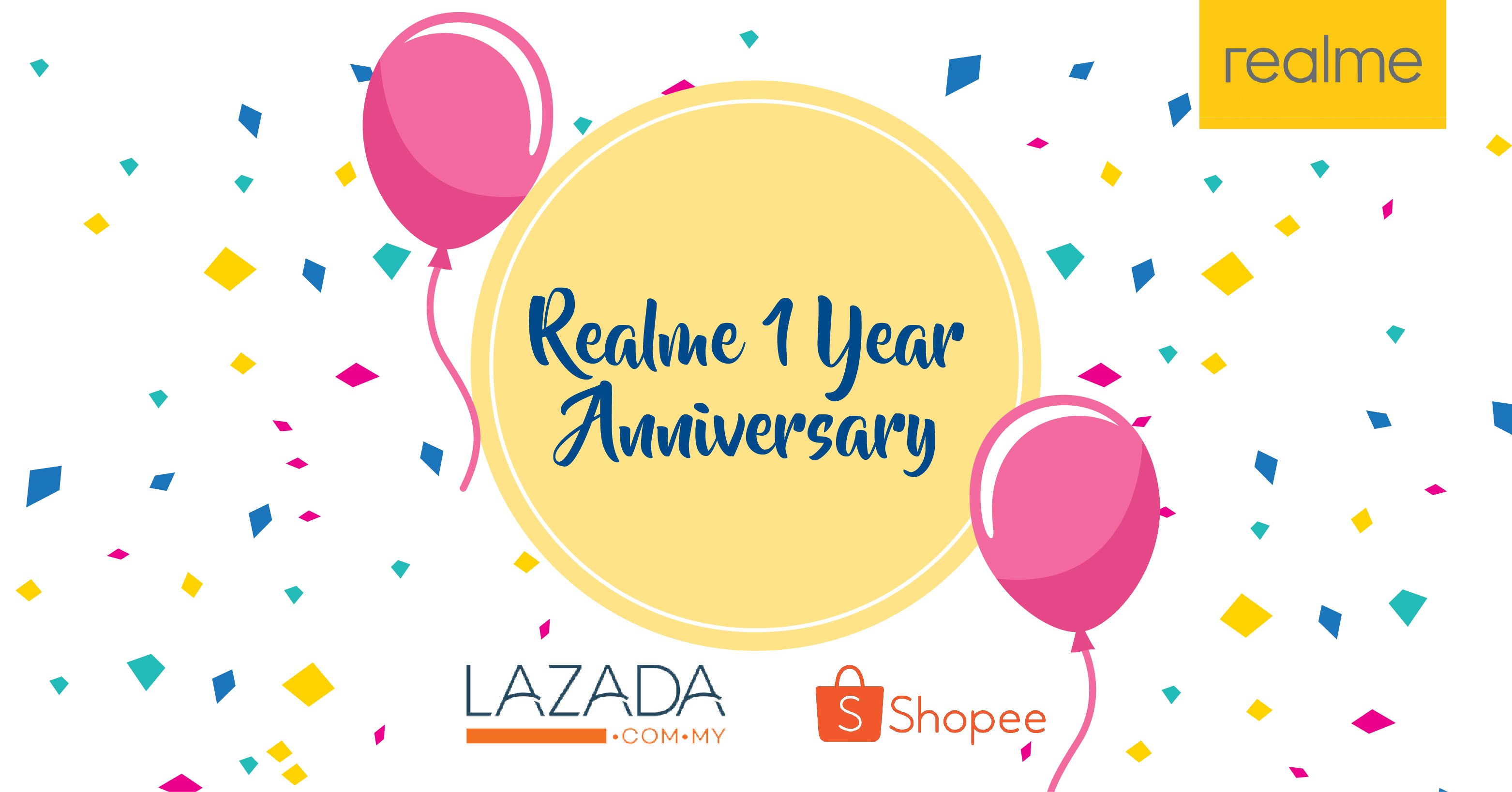 Realme Malaysia celebrates 1st Anniversary with Realme promos and deals on 3 May 2019