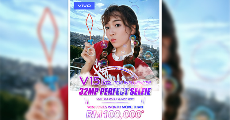 Take a selfie with any smartphone and win over RM100000 in the vivo v15 Pro selfie contest