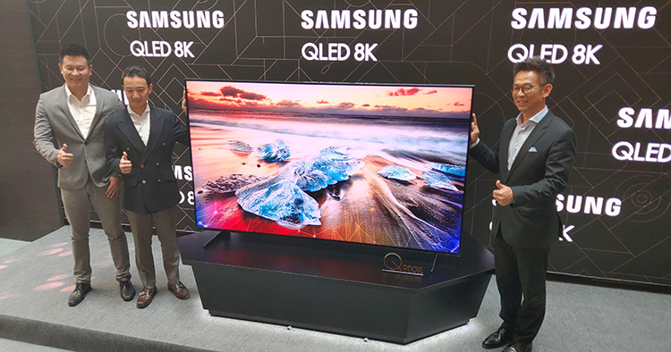 Samsung 8K QLED TV series now showing in Mid Valley and there's one selling for RM 299,999