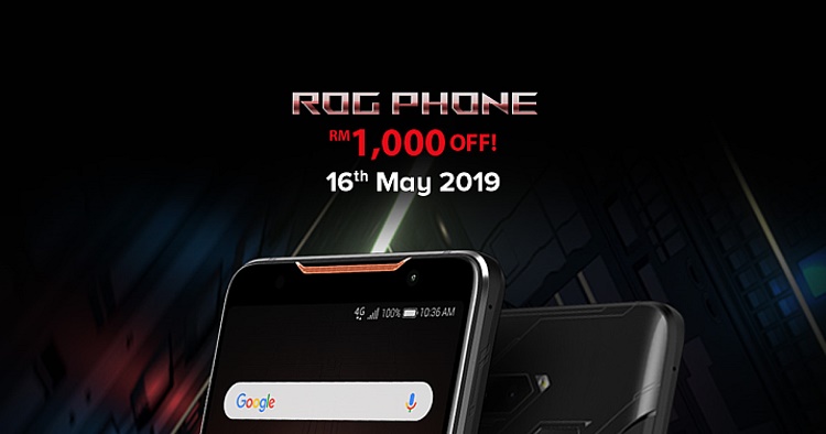 The ROG Phone will be on sale starting from RM2499 for one day only