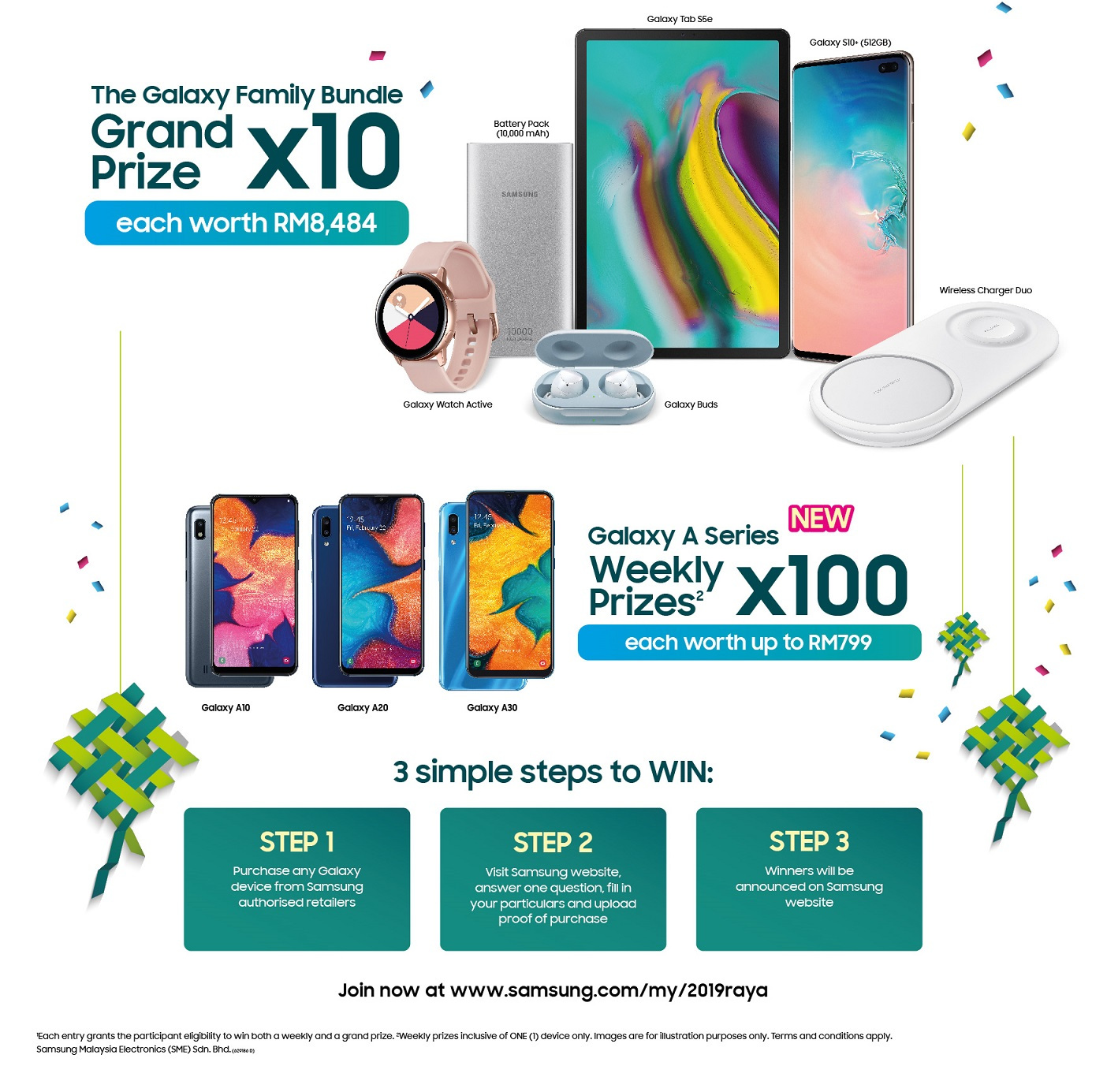 Samsung is giving away up to RM332400 in prizes including a brand new ...